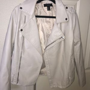 White leather jacket